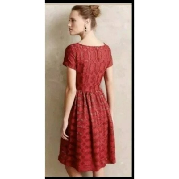 214. Moulinette Soeurs Dress Rubied Red US 12 - Picture 3 of 3